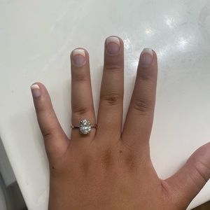 Moissanite Engagement Ring
